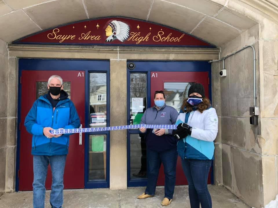 Sayre Area school district, business association holds winter walk